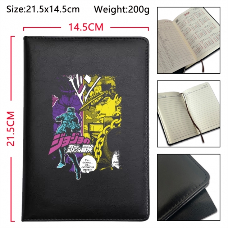 JoJos Bizarre Adventure Anime Printed PU Car Thread Notebook Hard Cover 21.5x14.5cm