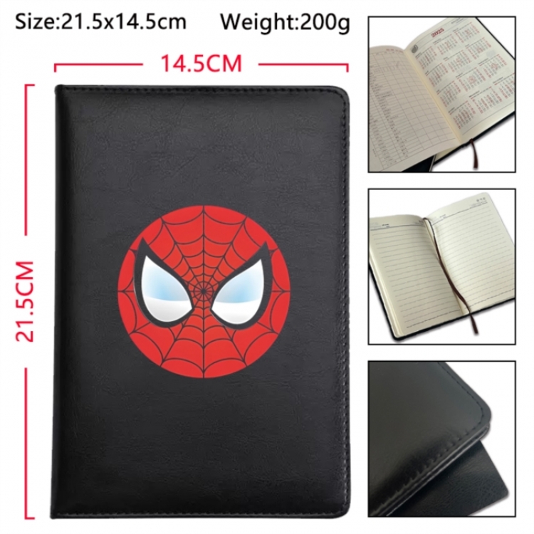 Superhero Anime Printed PU Car Thread Notebook Hard Cover 21.5x14.5cm