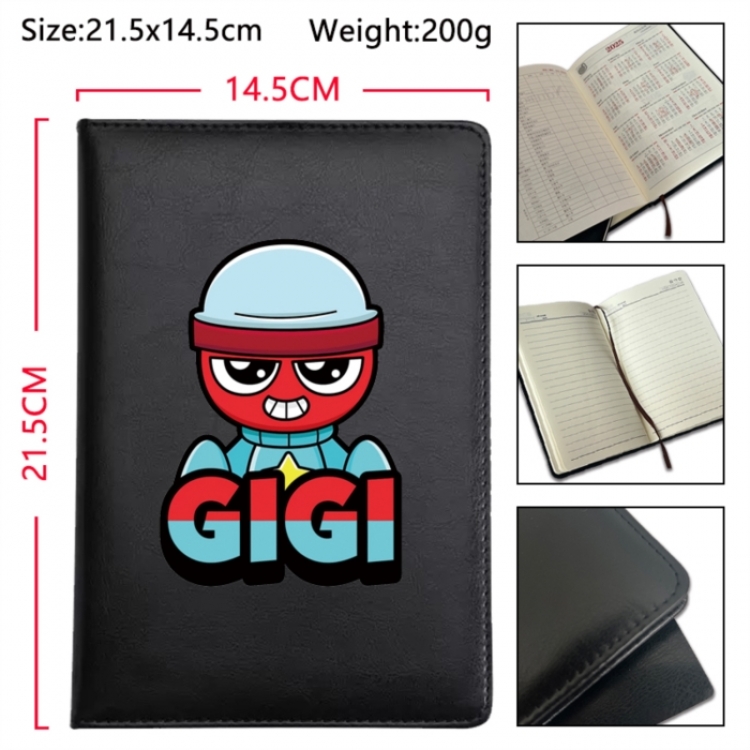 Dandy's World Anime Printed PU Car Thread Notebook Hard Cover 21.5x14.5cm