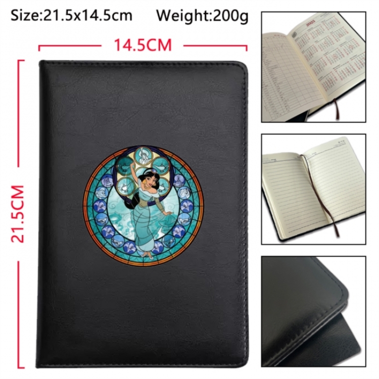 Disney Anime Printed PU Car Thread Notebook Hard Cover 21.5x14.5cm