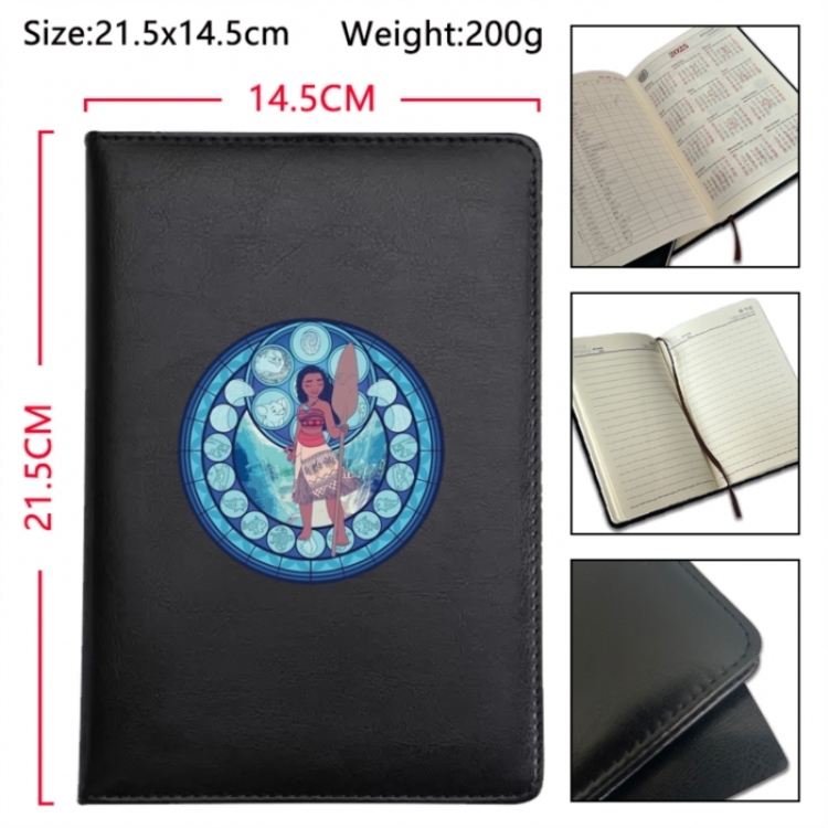 Disney Anime Printed PU Car Thread Notebook Hard Cover 21.5x14.5cm