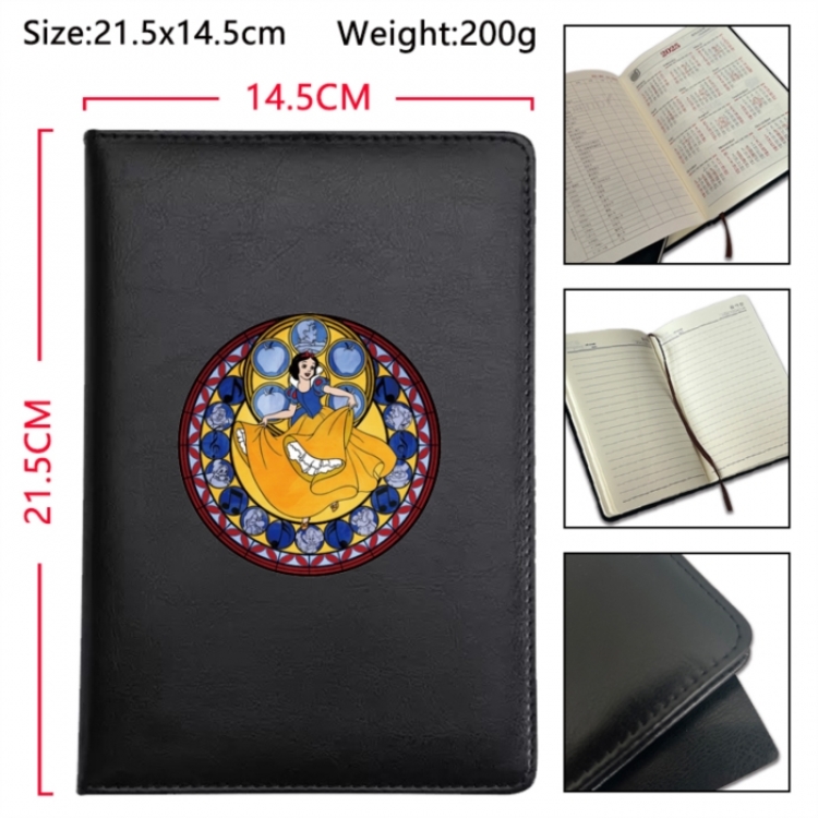 Disney Anime Printed PU Car Thread Notebook Hard Cover 21.5x14.5cm