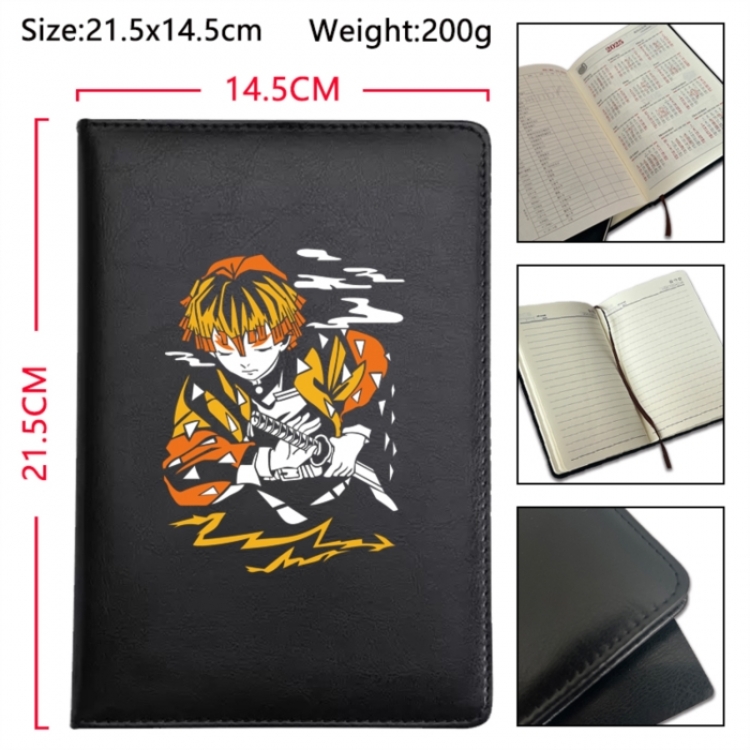 Demon Slayer Kimets Anime Printed PU Car Thread Notebook Hard Cover 21.5x14.5cm