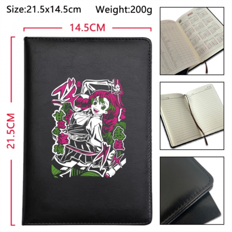 Demon Slayer Kimets Anime Printed PU Car Thread Notebook Hard Cover 21.5x14.5cm