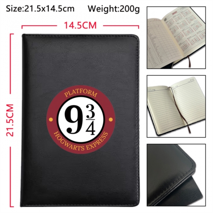 Harry Potter Anime Printed PU Car Thread Notebook Hard Cover 21.5x14.5cm