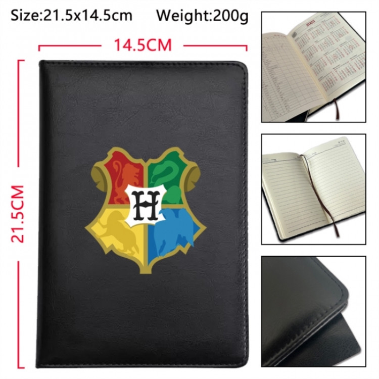 Harry Potter Anime Printed PU Car Thread Notebook Hard Cover 21.5x14.5cm