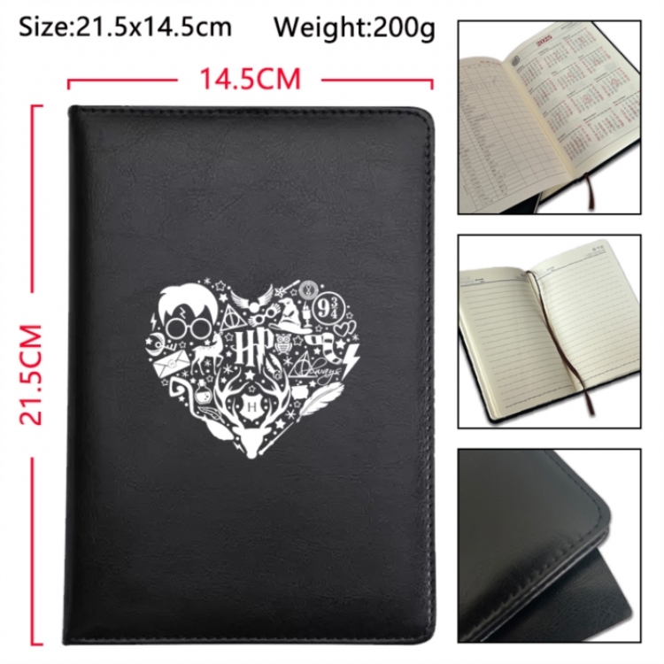 Harry Potter Anime Printed PU Car Thread Notebook Hard Cover 21.5x14.5cm