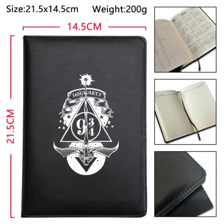 Harry Potter Anime Printed PU Car Thread Notebook Hard Cover 21.5x14.5cm