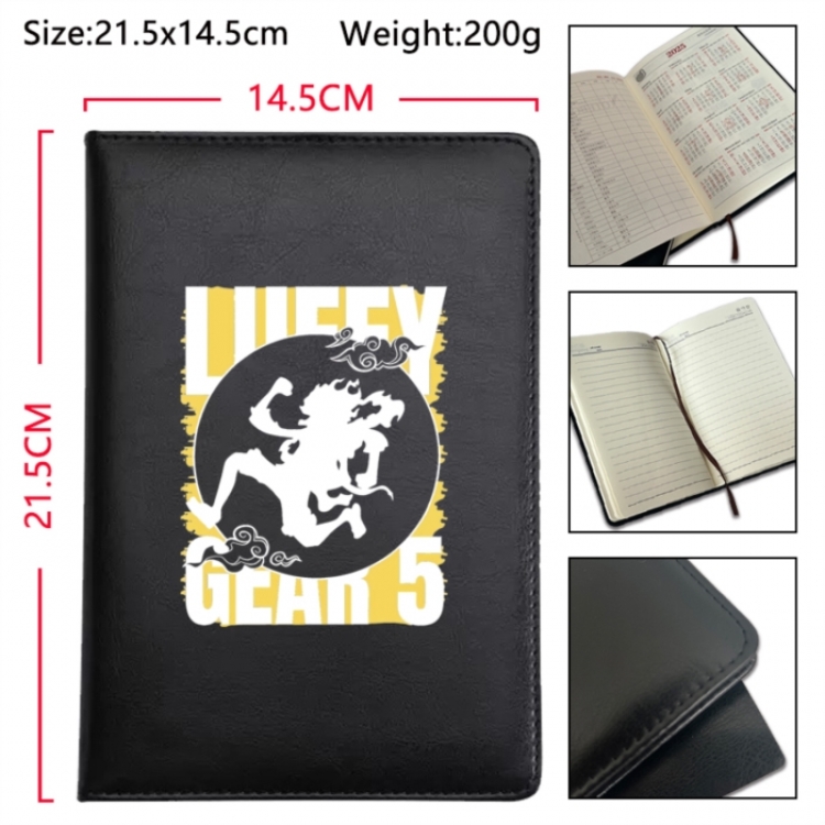 One Piece Anime Printed PU Car Thread Notebook Hard Cover 21.5x14.5cm