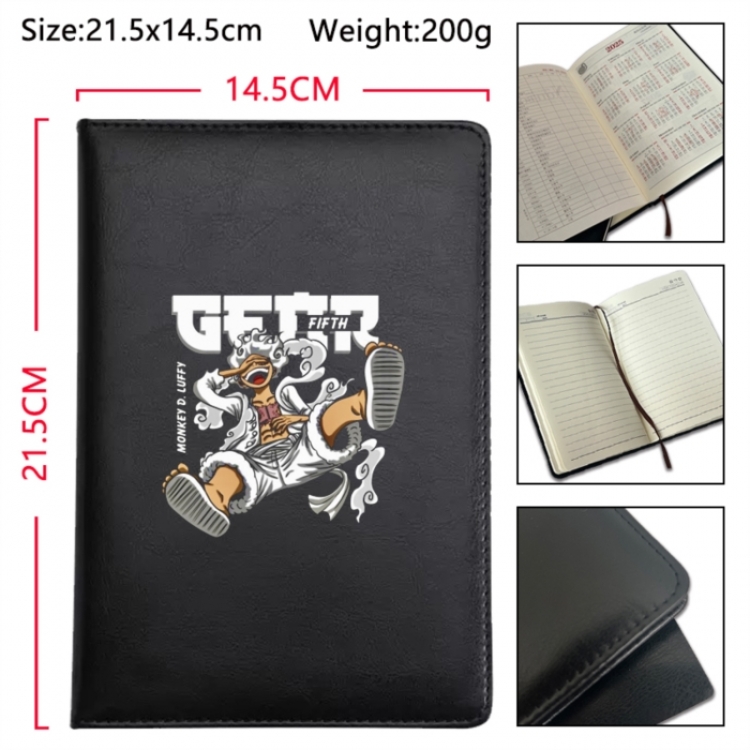 One Piece Anime Printed PU Car Thread Notebook Hard Cover 21.5x14.5cm