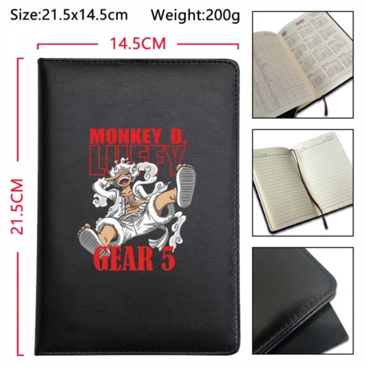 One Piece Anime Printed PU Car Thread Notebook Hard Cover 21.5x14.5cm