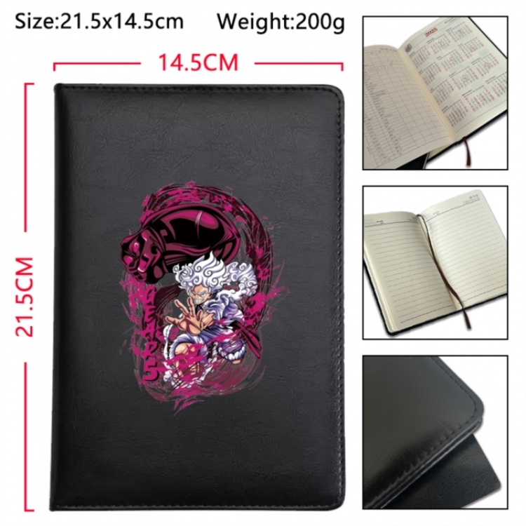 One Piece Anime Printed PU Car Thread Notebook Hard Cover 21.5x14.5cm