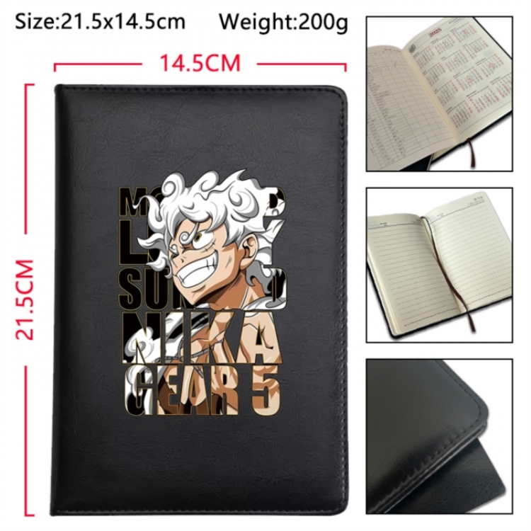 One Piece Anime Printed PU Car Thread Notebook Hard Cover 21.5x14.5cm