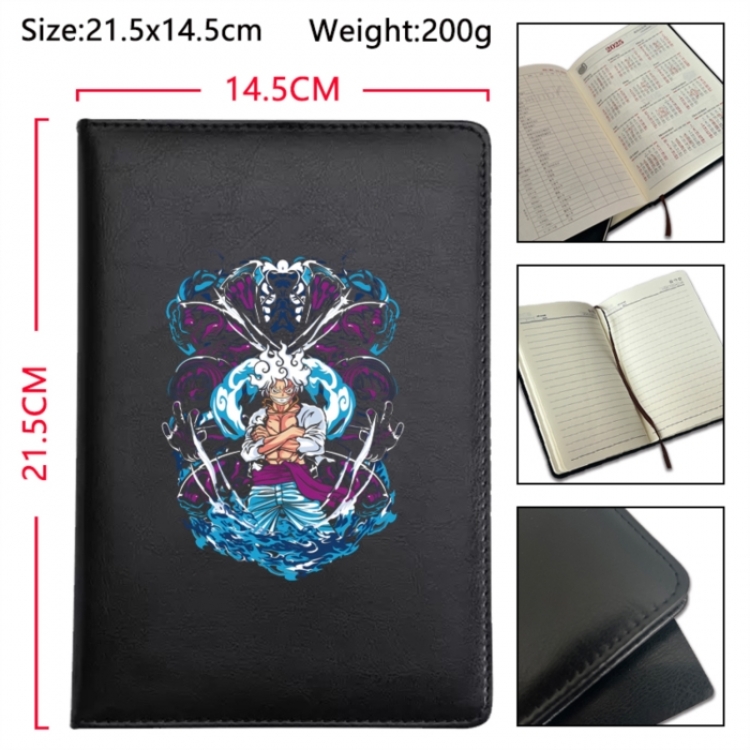 One Piece Anime Printed PU Car Thread Notebook Hard Cover 21.5x14.5cm