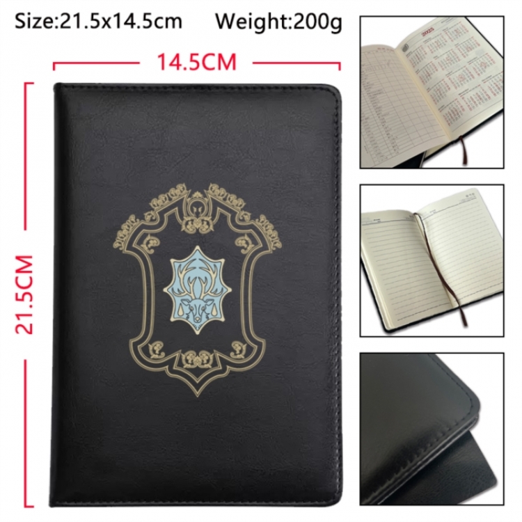 Black Clover Anime Printed PU Car Thread Notebook Hard Cover 21.5x14.5cm