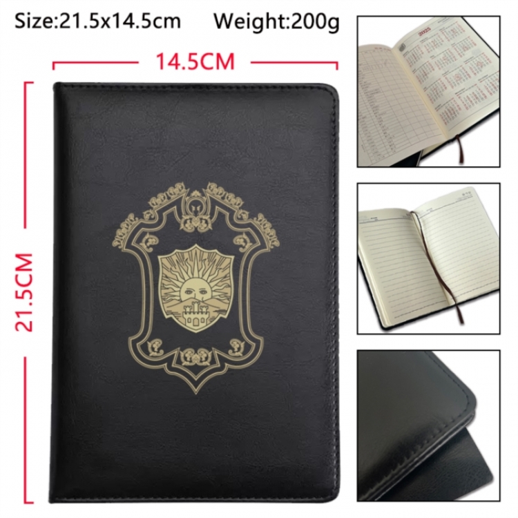 Black Clover Anime Printed PU Car Thread Notebook Hard Cover 21.5x14.5cm