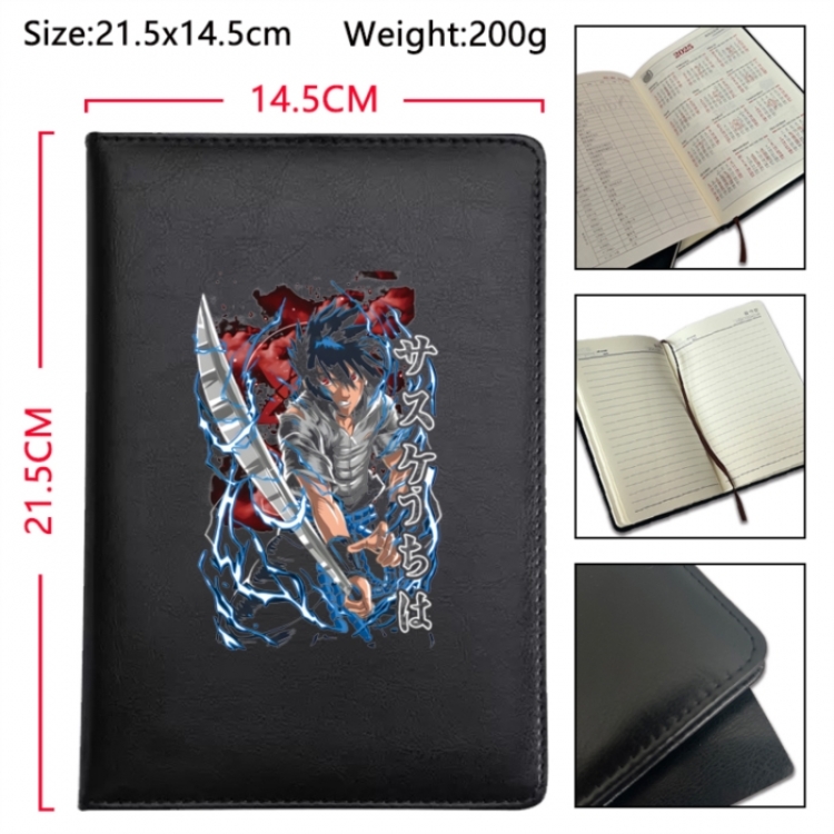 Naruto Anime Printed PU Car Thread Notebook Hard Cover 21.5x14.5cm