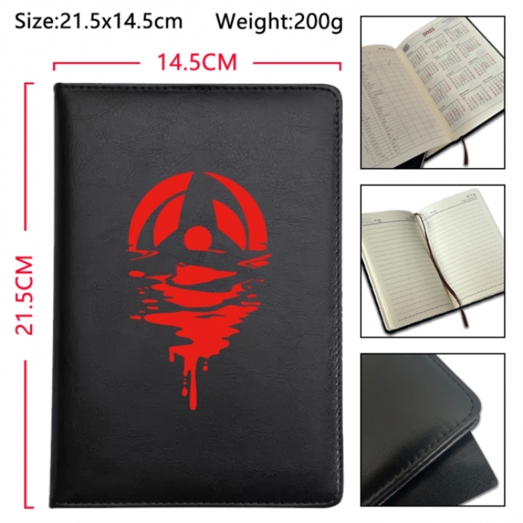 Naruto Anime Printed PU Car Thread Notebook Hard Cover 21.5x14.5cm