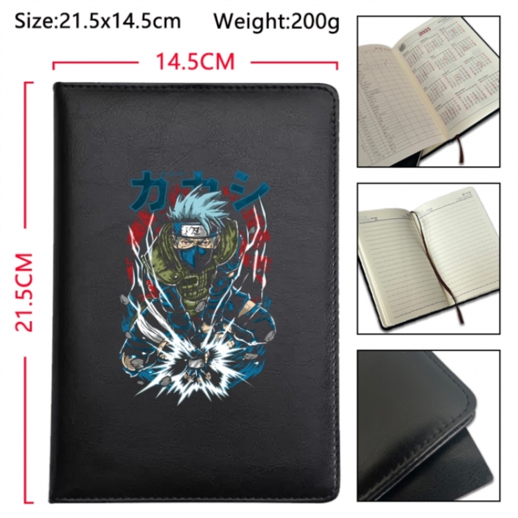 Naruto Anime Printed PU Car Thread Notebook Hard Cover 21.5x14.5cm