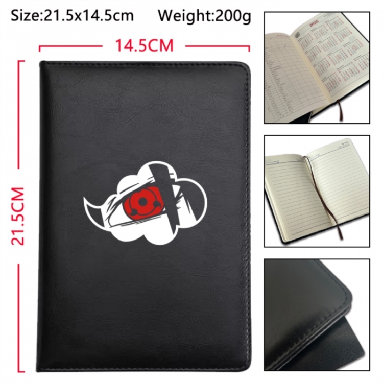 Naruto Anime Printed PU Car Thread Notebook Hard Cover 21.5x14.5cm