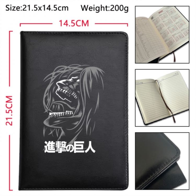 Shingeki no Kyojin Anime Printed PU Car Thread Notebook Hard Cover 21.5x14.5cm