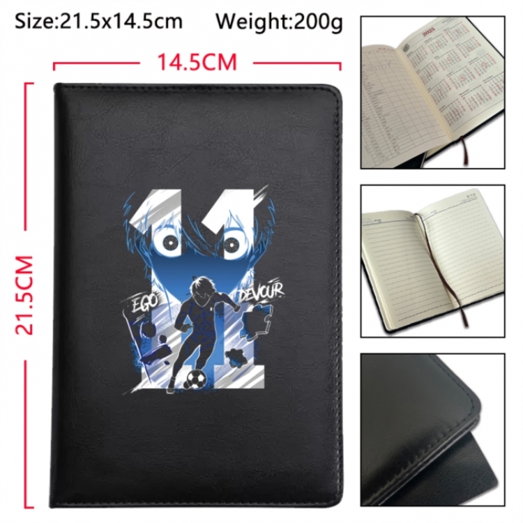 BLUE LOCK Anime Printed PU Car Thread Notebook Hard Cover 21.5x14.5cm