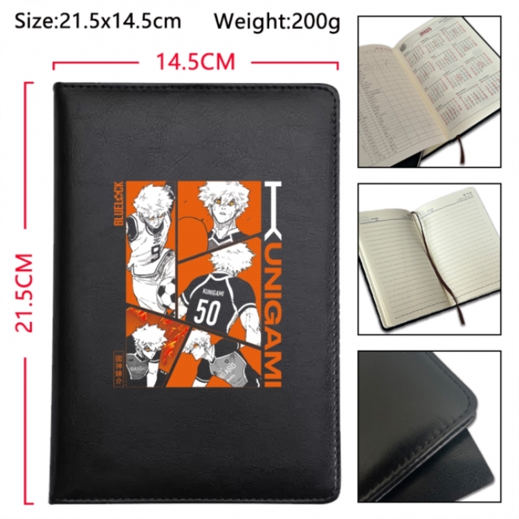 BLUE LOCK Anime Printed PU Car Thread Notebook Hard Cover 21.5x14.5cm