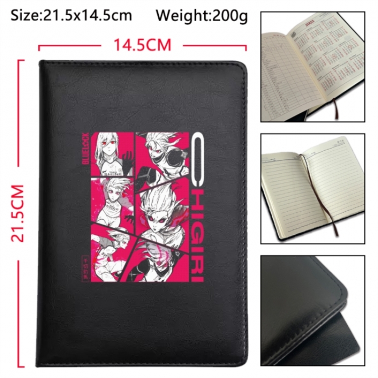 BLUE LOCK Anime Printed PU Car Thread Notebook Hard Cover 21.5x14.5cm