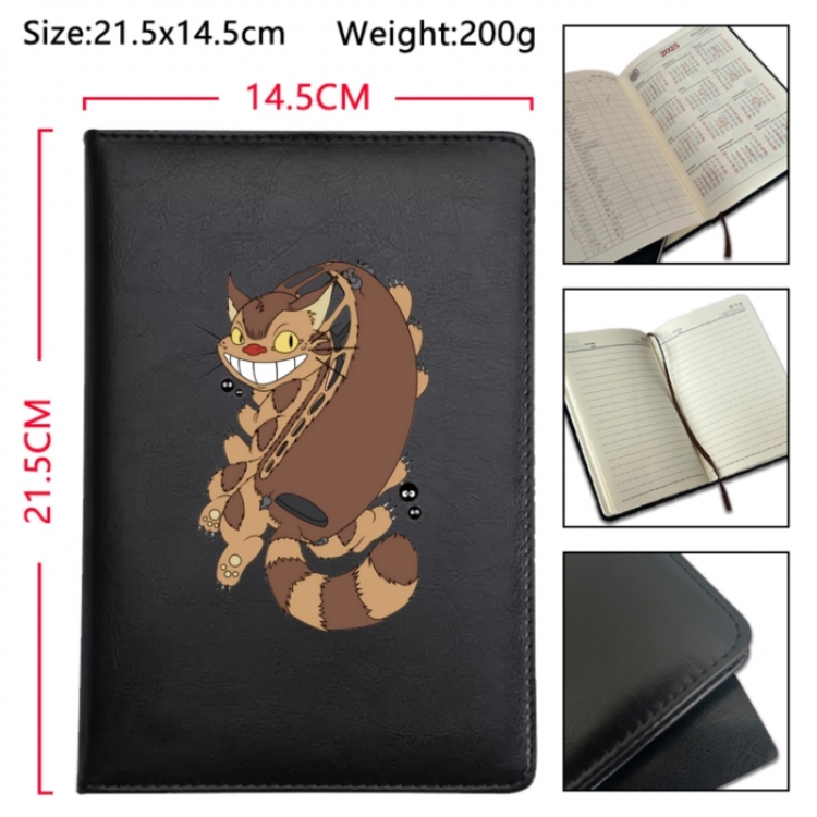TOTORO Anime Printed PU Car Thread Notebook Hard Cover 21.5x14.5cm