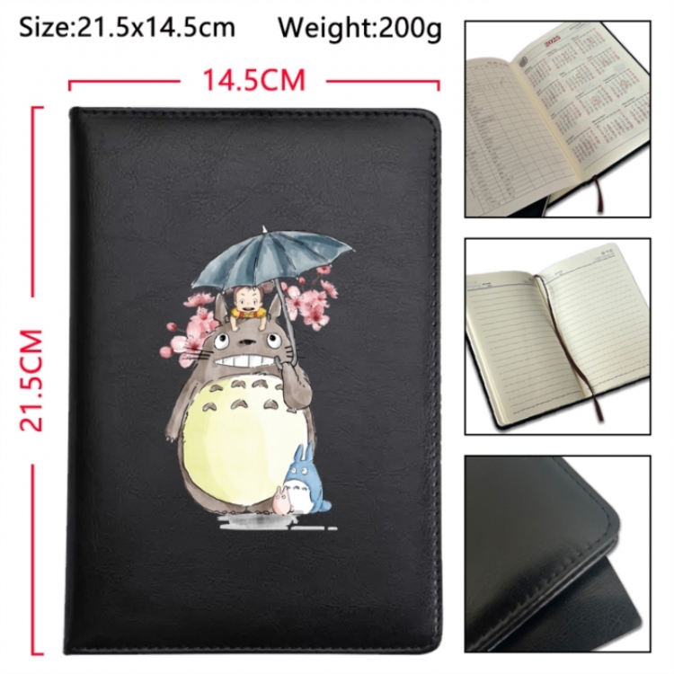 TOTORO Anime Printed PU Car Thread Notebook Hard Cover 21.5x14.5cm