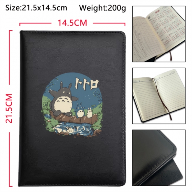 TOTORO Anime Printed PU Car Thread Notebook Hard Cover 21.5x14.5cm