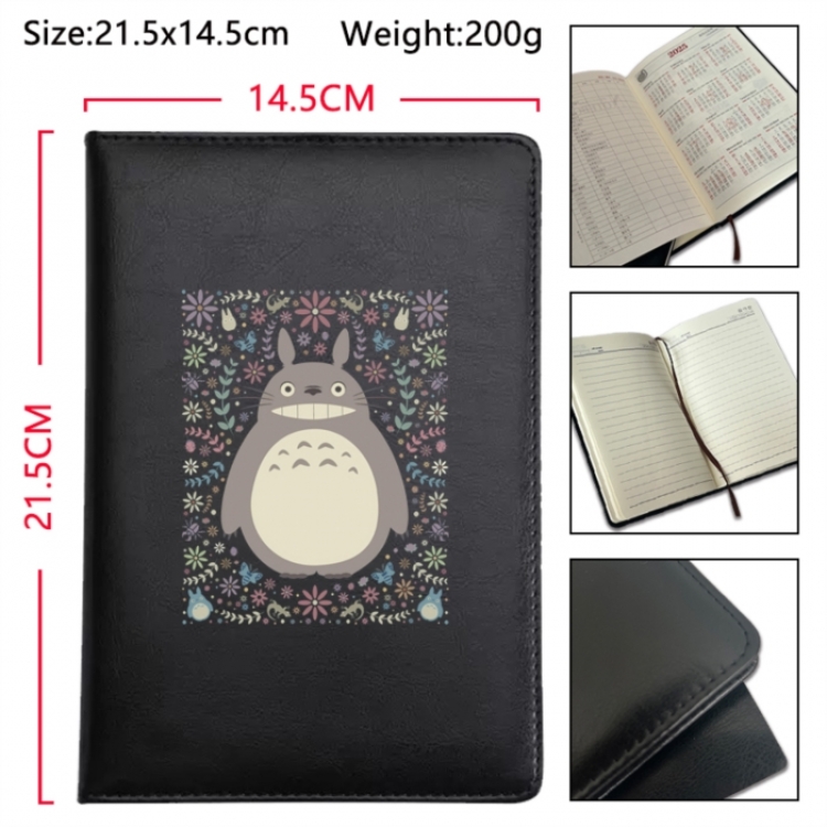 TOTORO Anime Printed PU Car Thread Notebook Hard Cover 21.5x14.5cm