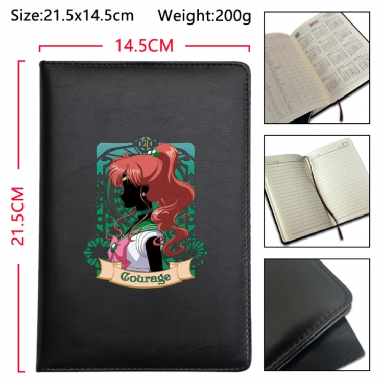 sailormoon Anime Printed PU Car Thread Notebook Hard Cover 21.5x14.5cm