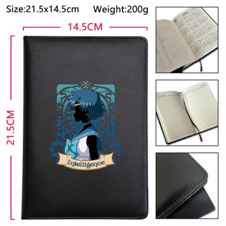 sailormoon Anime Printed PU Car Thread Notebook Hard Cover 21.5x14.5cm