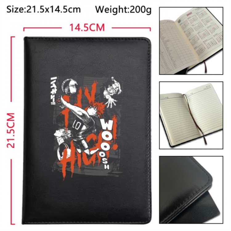 Haikyuu!! Anime Printed PU Car Thread Notebook Hard Cover 21.5x14.5cm