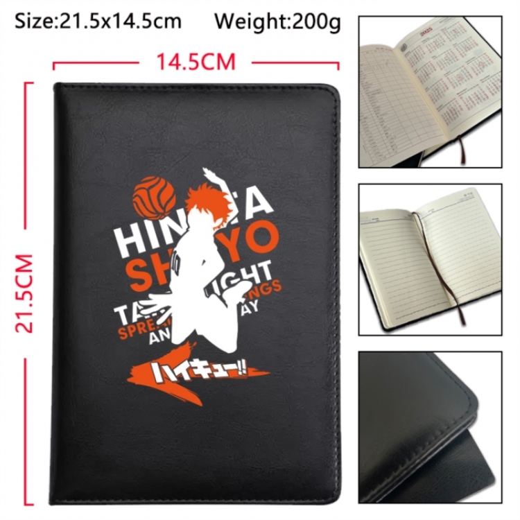 Haikyuu!! Anime Printed PU Car Thread Notebook Hard Cover 21.5x14.5cm