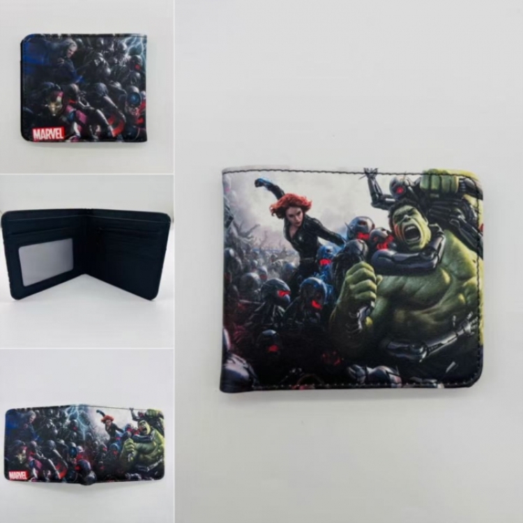 Marvel Full color Two fold short card case wallet 11X9.5CM