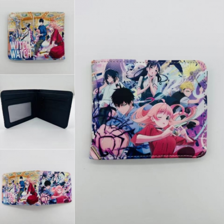 monvyushimo Full color Two fold short card case wallet 11X9.5CM