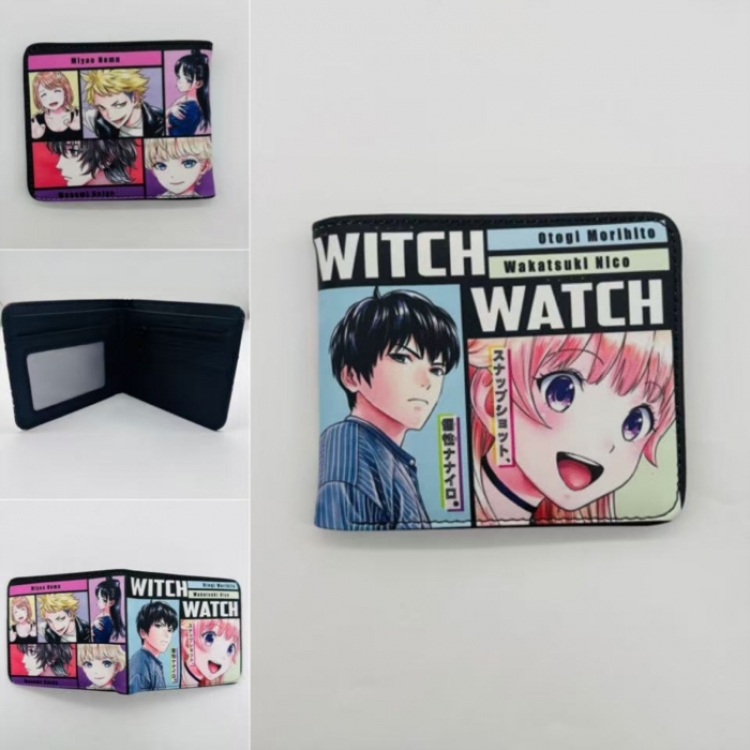 monvyushimo Full color Two fold short card case wallet 11X9.5CM