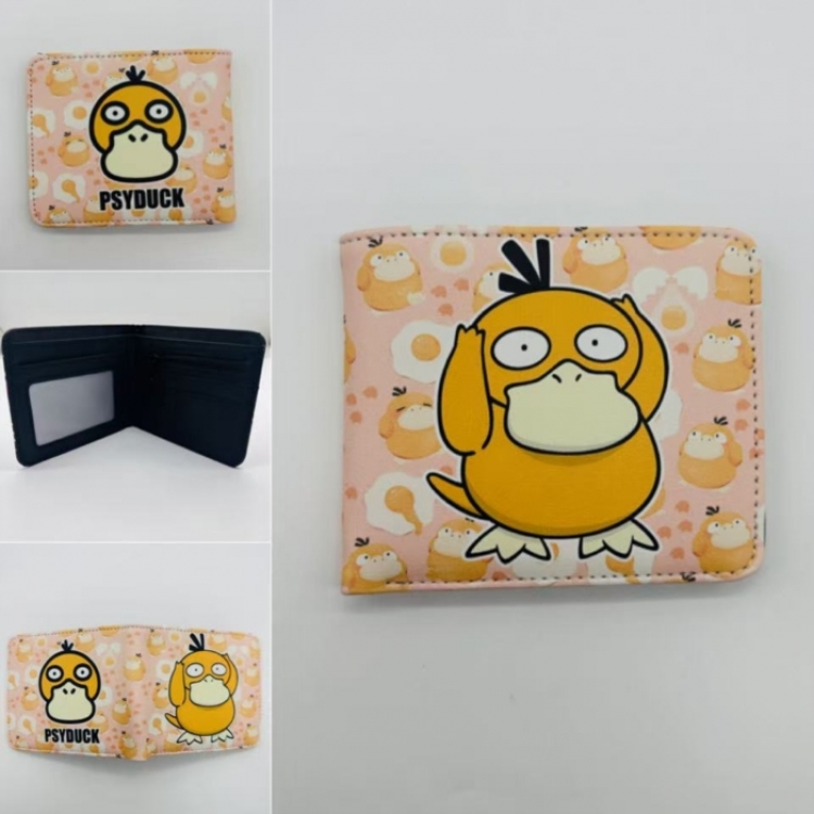 Full color Two fold short card case wallet 11X9.5CM