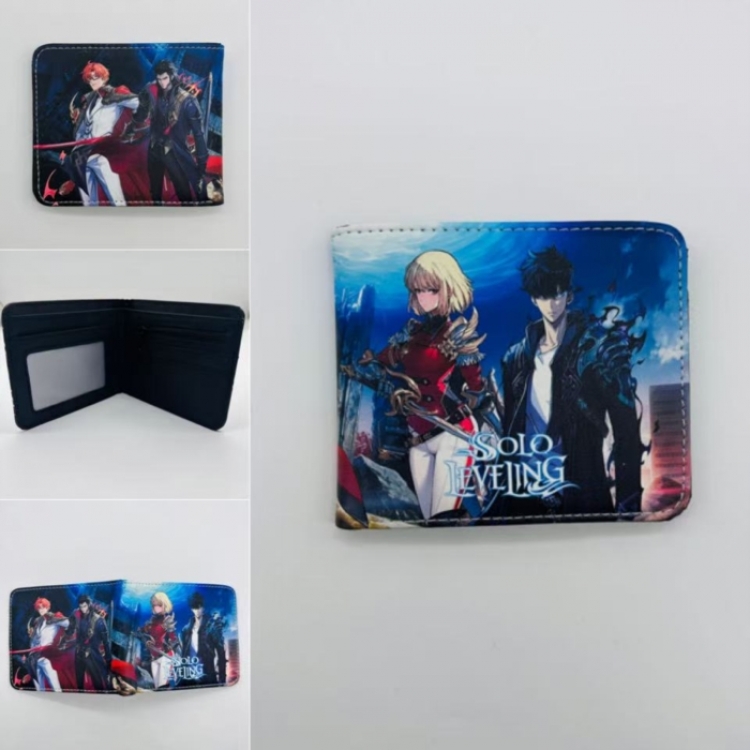 Solo Leveling:Arise Full color Two fold short card case wallet 11X9.5CM  
