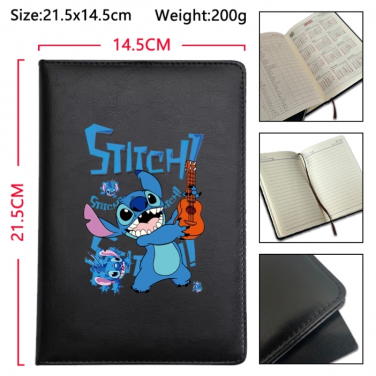 Lilo & Stitch Anime Printed PU Car Thread Notebook Hard Cover 21.5x14.5cm