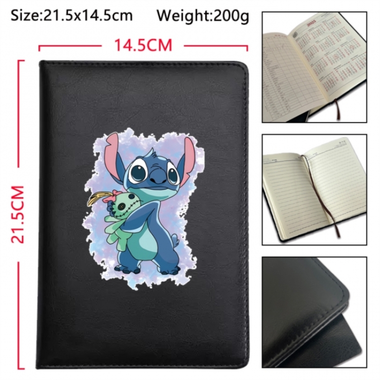 Lilo & Stitch Anime Printed PU Car Thread Notebook Hard Cover 21.5x14.5cm