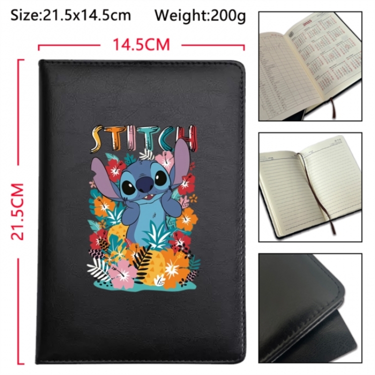 Lilo & Stitch Anime Printed PU Car Thread Notebook Hard Cover 21.5x14.5cm