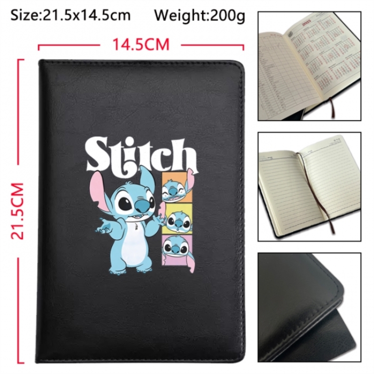 Lilo & Stitch Anime Printed PU Car Thread Notebook Hard Cover 21.5x14.5cm
