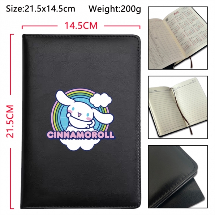 sanrio Anime Printed PU Car Thread Notebook Hard Cover 21.5x14.5cm