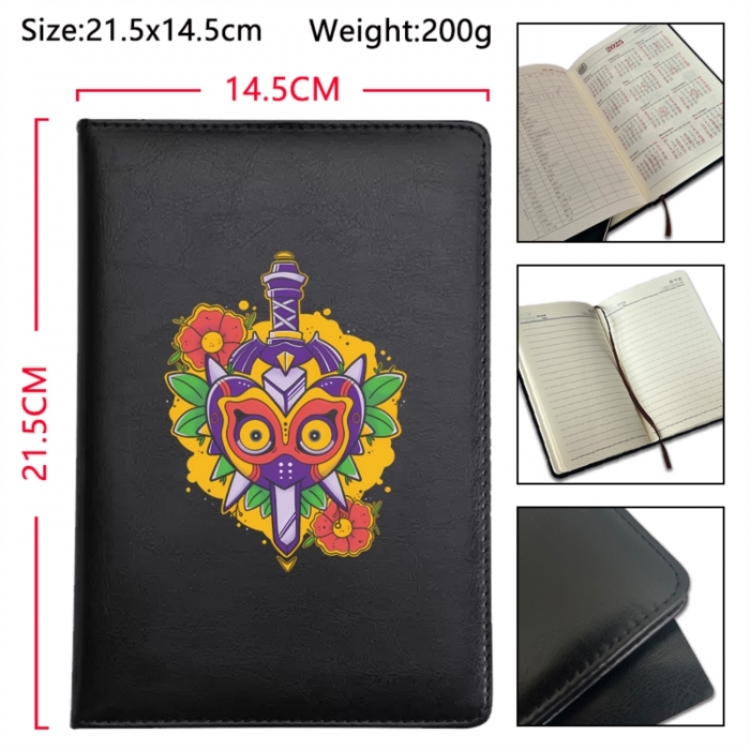 The Legend of Zelda Anime Printed PU Car Thread Notebook Hard Cover 21.5x14.5cm