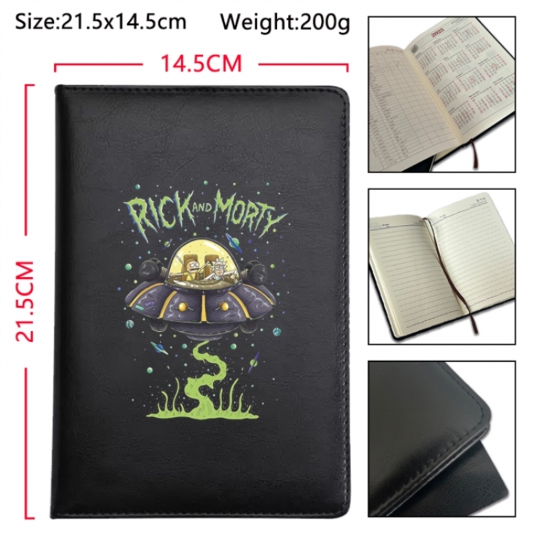 Rick and Morty Anime Printed PU Car Thread Notebook Hard Cover 21.5x14.5cm