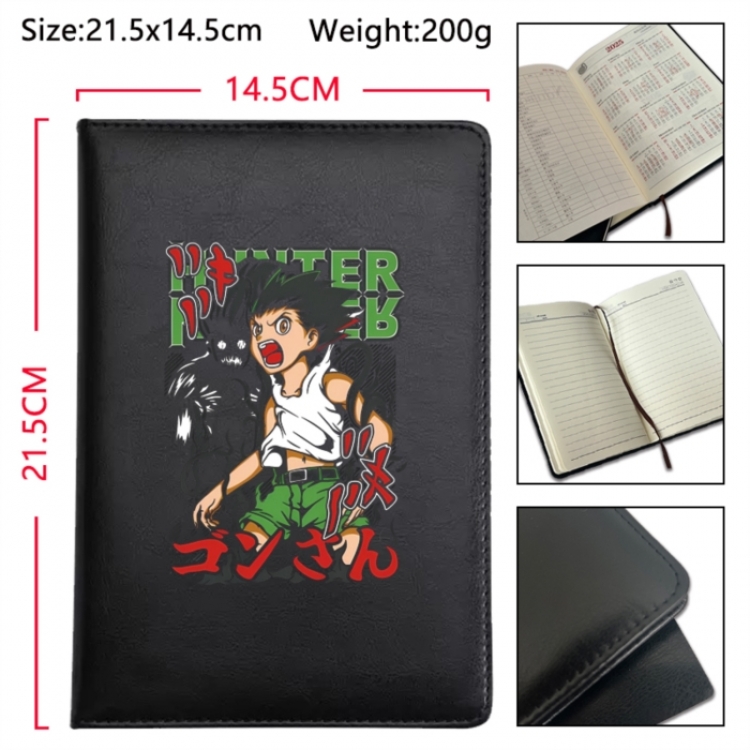 HunterXHunter Anime Printed PU Car Thread Notebook Hard Cover 21.5x14.5cm