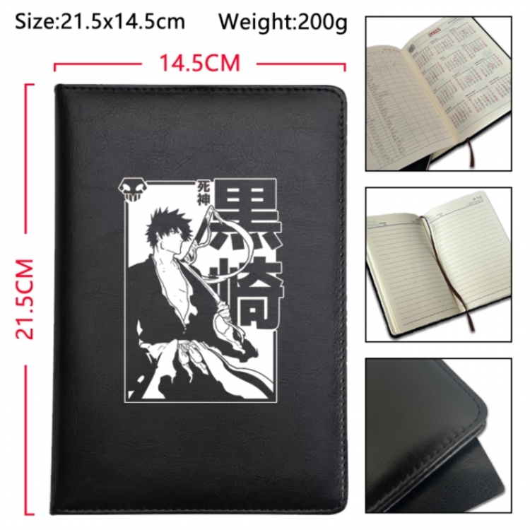 Bleach Anime Printed PU Car Thread Notebook Hard Cover 21.5x14.5cm